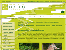 Tablet Screenshot of dendrologickazahrada.cz